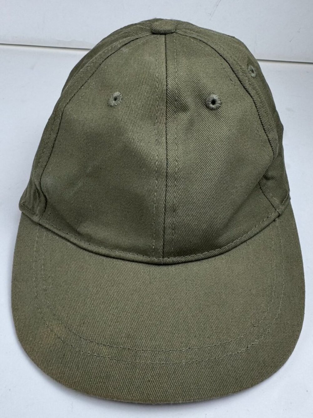 Tu Kids Olive Green Cotton Baseball Cap Hat 6-9 Yrs 54cm Strapback Adjustable